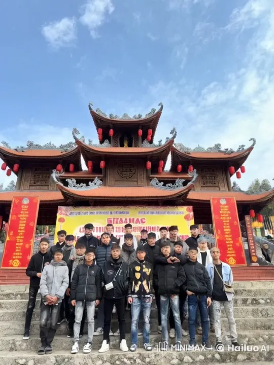 Young Men Display Martial Arts Skills in Front of Temple – AI Generated Video | Hailuo AI