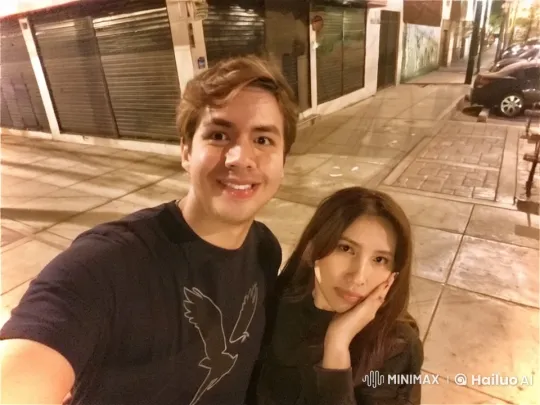 Couple Embraces in Intimate Street Selfie – AI Generated Video | Hailuo AI