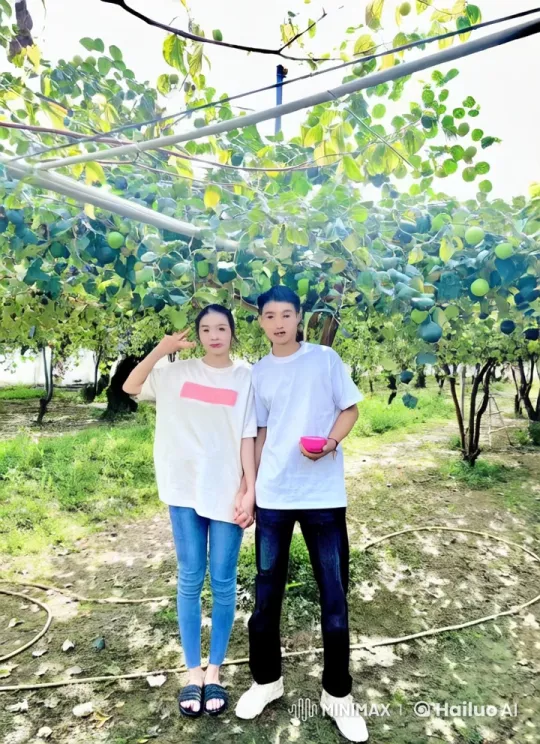 Joyful Kungfu Sparring in Tranquil Orchard Setting – AI Generated Video | Hailuo AI