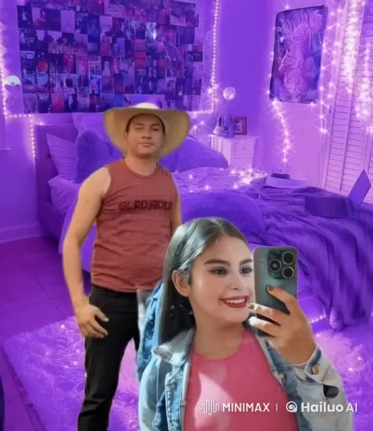 Teen Couple's Tender Moment in Cozy Bedroom – AI Generated Video | Hailuo AI