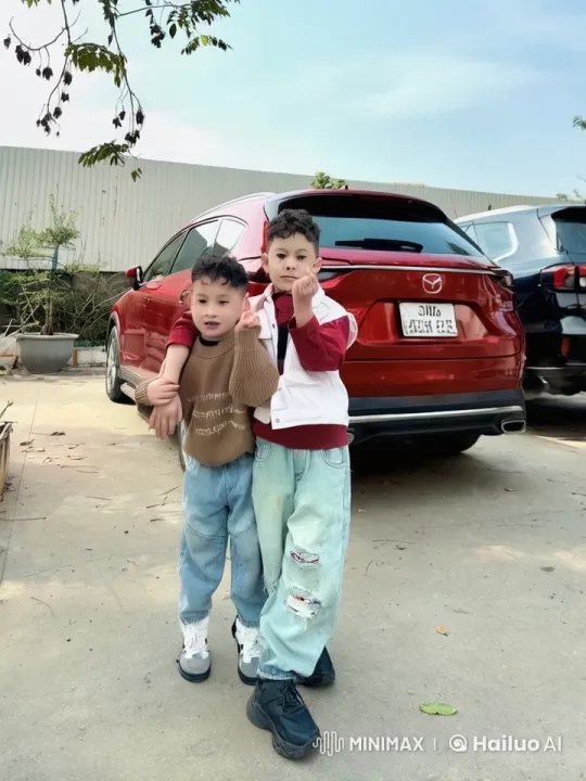 Young Boys Practicing Kungfu in Parking Lot – AI Generated Video | Hailuo AI