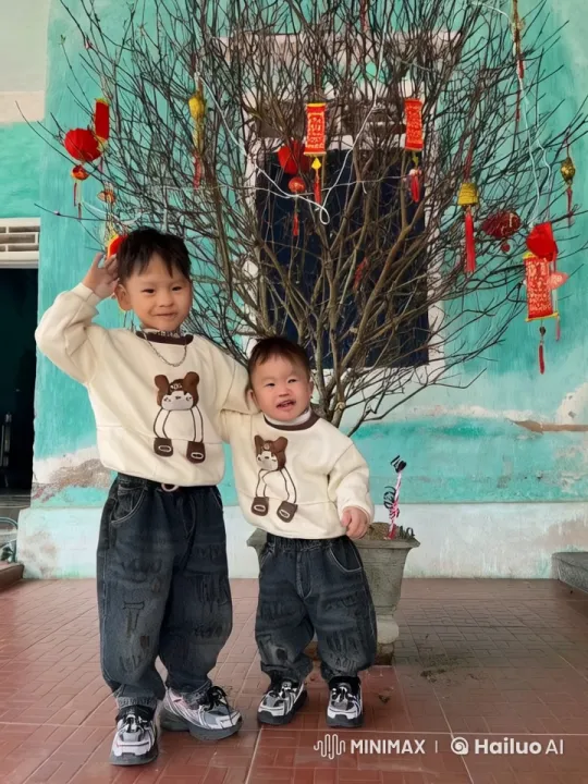 Children Displaying Playful Kung Fu Skills in Winter Scene – AI Generated Video | Hailuo AI
