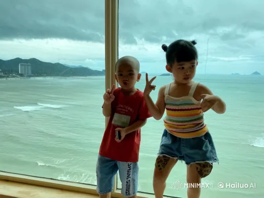 Children Display Martial Arts Skills Against Coastal View – AI Generated Video | Hailuo AI
