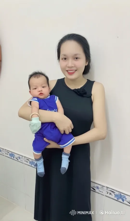 Woman Protectively Trains with Baby Nearby – AI Generated Video | Hailuo AI