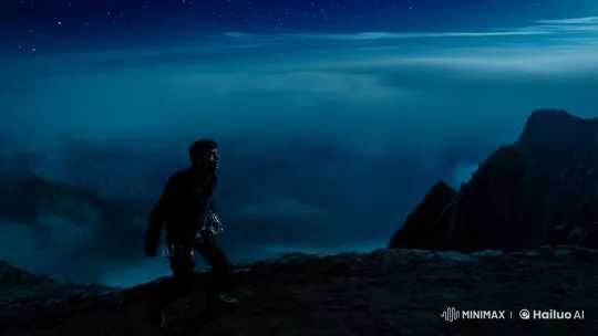 Faceless Creature in Forbidden Mountain: Climber's Encounter – AI Generated Video | Hailuo AI
