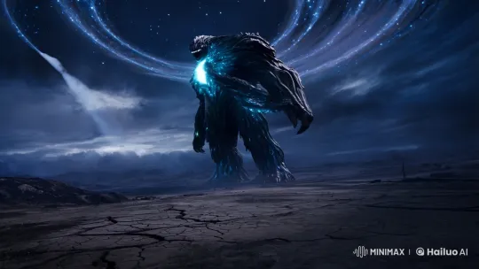 Abyssweaver's Terrifying Eclipse Snare in Twilight Wasteland – AI Generated Video | Hailuo AI