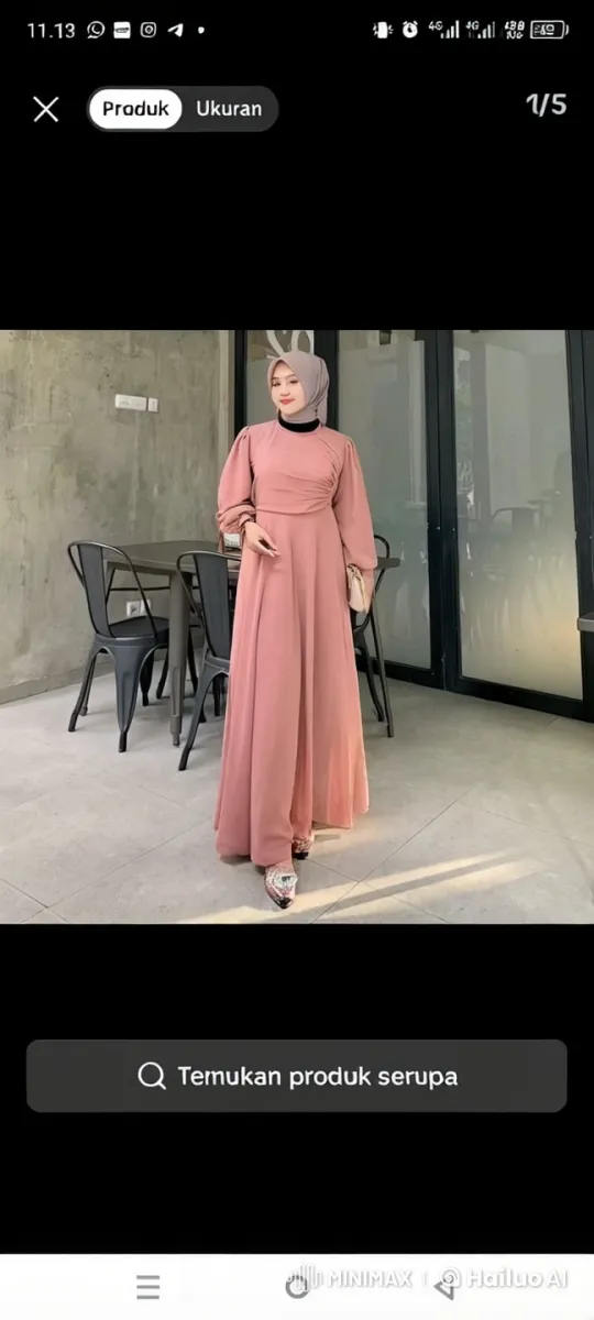 Elegant Woman in Pink Dress Walks Through Modern Dining Space – AI Generated Video | Hailuo AI