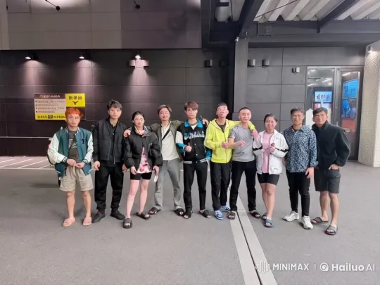 Casual Group Performs Thrilling Kungfu Fight in Lit Area – AI Generated Video | Hailuo AI