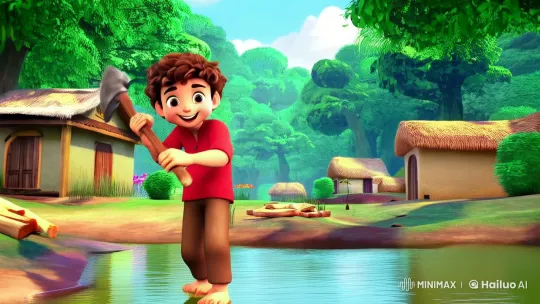 The Honest Boy's Reward from the Deity – AI Generated Video | Hailuo AI