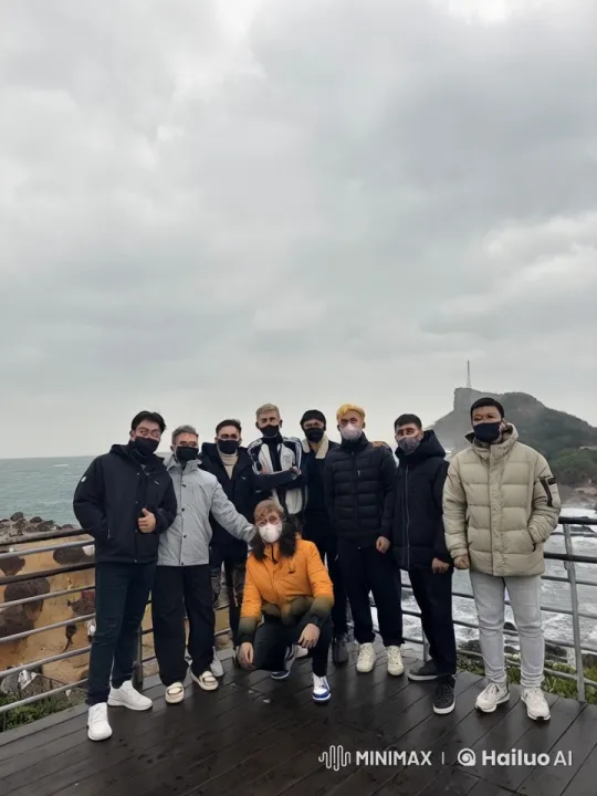 Young Men Perform Kung Fu on Coastal Platform – AI Generated Video | Hailuo AI