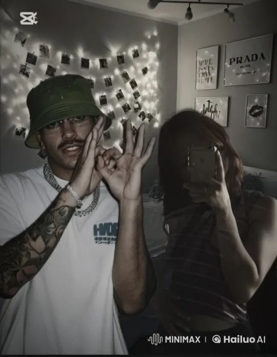 Young Couple Takes Cozy Selfie with Artistic Flair – AI Generated Video | Hailuo AI