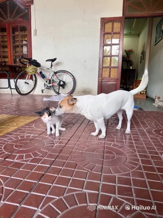 Dog and Cat Engage in Playful Kungfu Battle – AI Generated Video | Hailuo AI