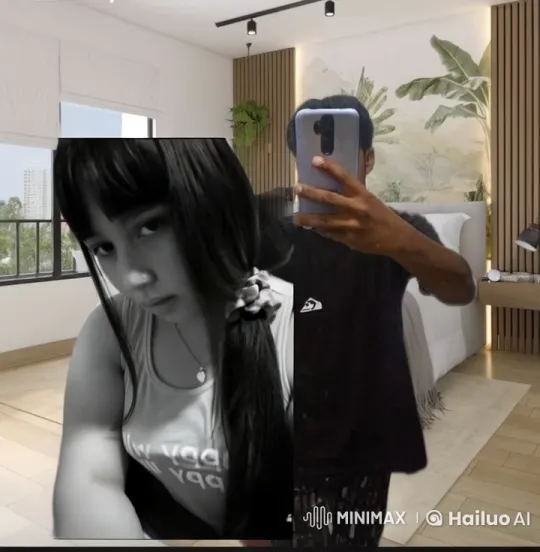 Young Couple's Romantic Selfie in Cozy Bedroom – AI Generated Video | Hailuo AI
