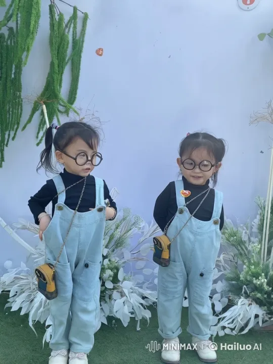 Young Girls in Overalls Showcase Kung Fu Skills in Serene Setting – AI Generated Video | Hailuo AI