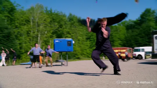 Martial Arts: Dynamic Punching, Kicking, and Flying Sequences – AI Generated Video | Hailuo AI
