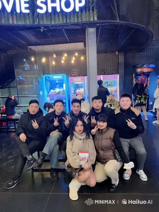 Arcade Setting Showcases Friends Practicing Kung Fu – AI Generated Video | Hailuo AI