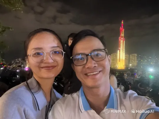 Martial Arts Display Against Cityscape Night Background – AI Generated Video | Hailuo AI