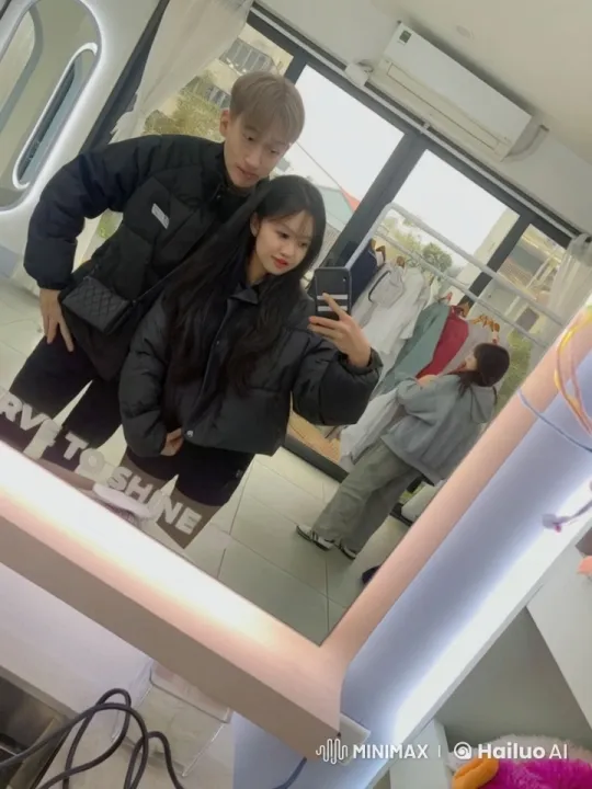 Couple Transforms into Martial Artists in Mirror Selfie – AI Generated Video | Hailuo AI