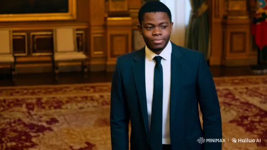 Young Man Meets Vladimir Putin in Formal Setting – AI Generated Video | Hailuo AI
