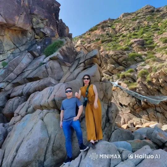 Martial Arts Sparring on Rocky Terrain – AI Generated Video | Hailuo AI