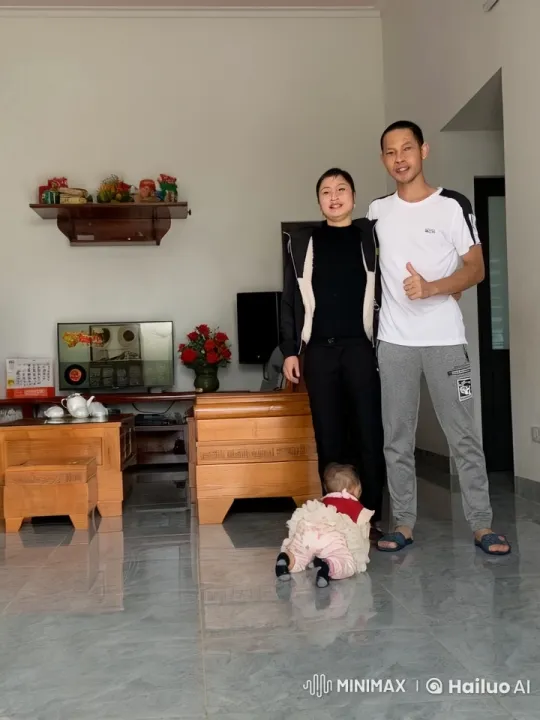 Family Kung Fu Practice in Living Room – AI Generated Video | Hailuo AI