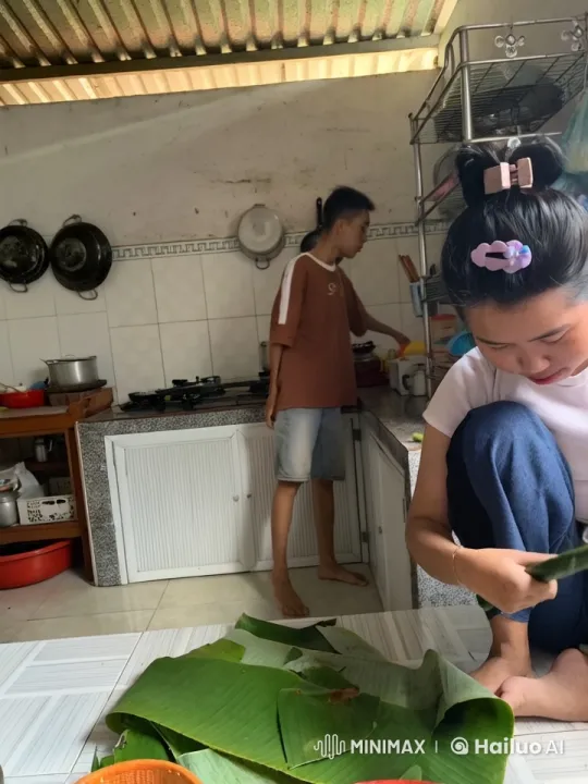 Kung Fu Practitioners Display Skill in Kitchen Space – AI Generated Video | Hailuo AI