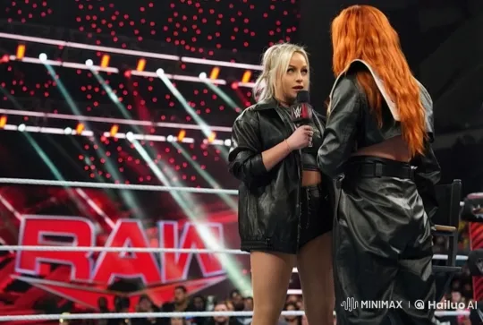 WWE Women's Intense Romantic Encounter in the Ring – AI Generated Video | Hailuo AI