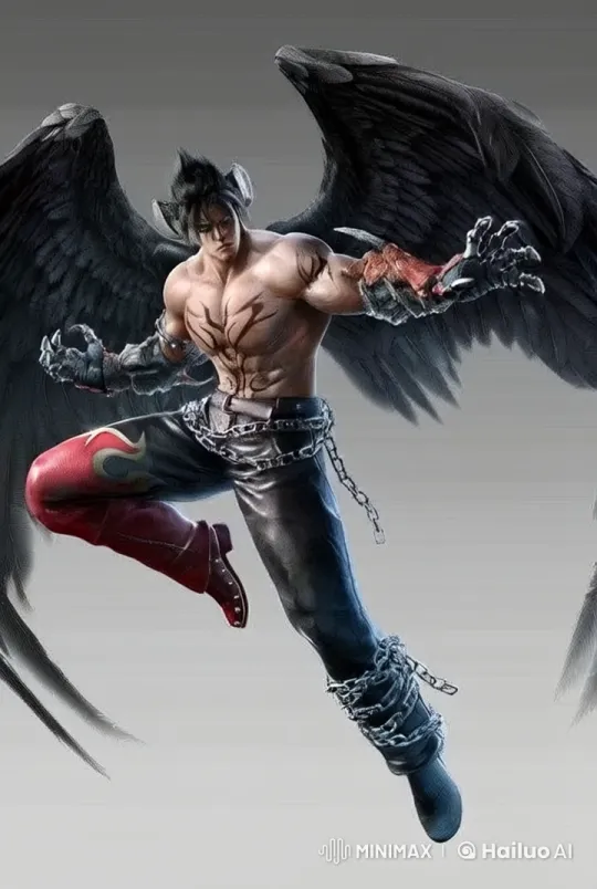 Black-Winged Warrior Unleashes Fury in Battle – AI Generated Video | Hailuo AI