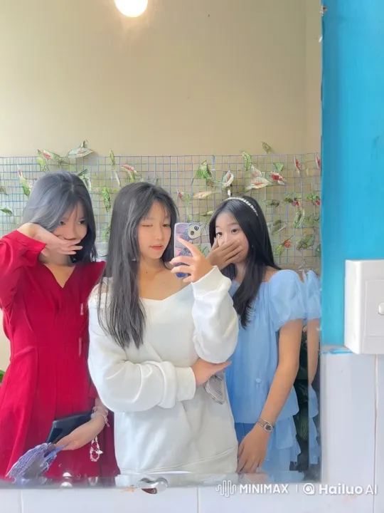 Girls Display Kungfu Skills in Mirror Scene – AI Generated Video | Hailuo AI
