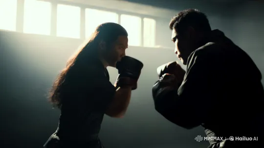 Dynamic Fight Scene: Sitama vs. King in Intense Combat – AI Generated Video | Hailuo AI
