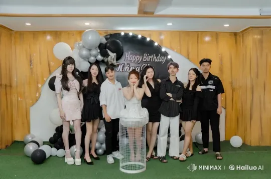 Birthday Celebration Transforms into Martial Arts Display – AI Generated Video | Hailuo AI