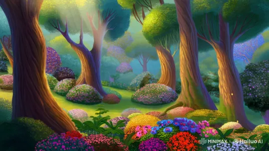 Enchanted Forest: Nature's Serene Celebration – AI Generated Video | Hailuo AI