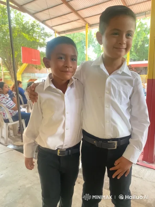 Boys Share Affectionate Moment in Outdoor Setting – AI Generated Video | Hailuo AI