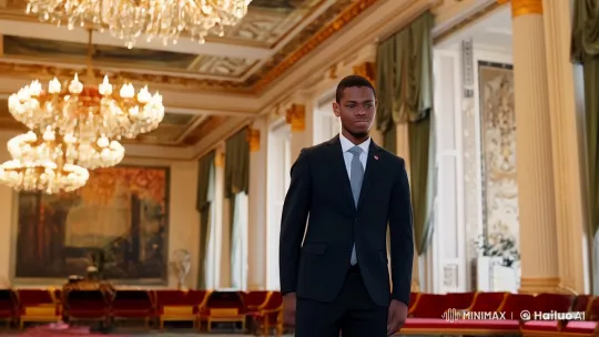 Young Man Meets President Putin in Grand Hall – AI Generated Video | Hailuo AI