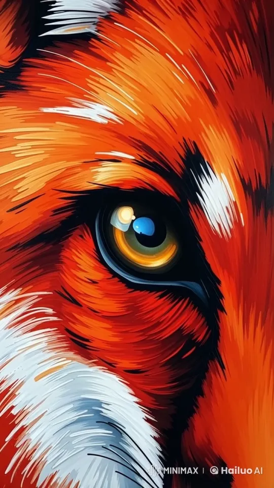 4K Live2D Close-up of a Fox's Eye – AI Generated Video | Hailuo AI