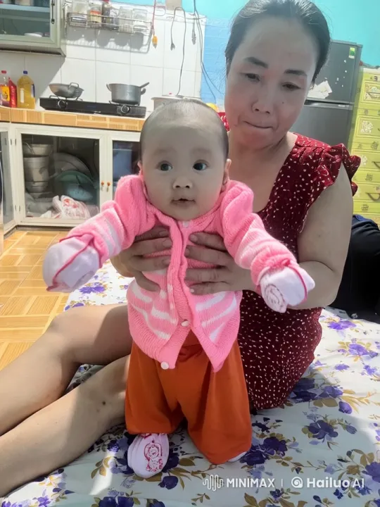 Baby Mimics Kungfu in Cozy Kitchen Setting – AI Generated Video | Hailuo AI