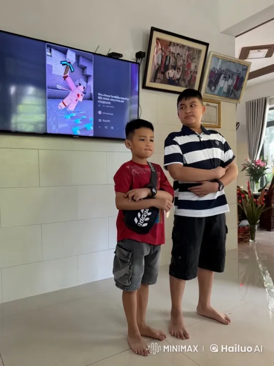 Boys Engage in Playful Kungfu Fight in Living Room – AI Generated Video | Hailuo AI