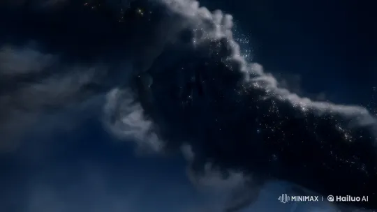 Mysterious Entity Nyx Emerges from Shadowy Smoke – AI Generated Video | Hailuo AI