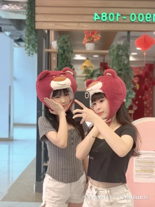 Kung Fu Fighters in Plush Bear Hats Challenge – AI Generated Video | Hailuo AI