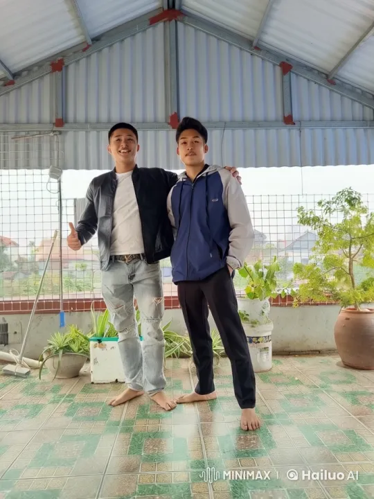 Young Men Practicing Kung Fu on Patio – AI Generated Video | Hailuo AI