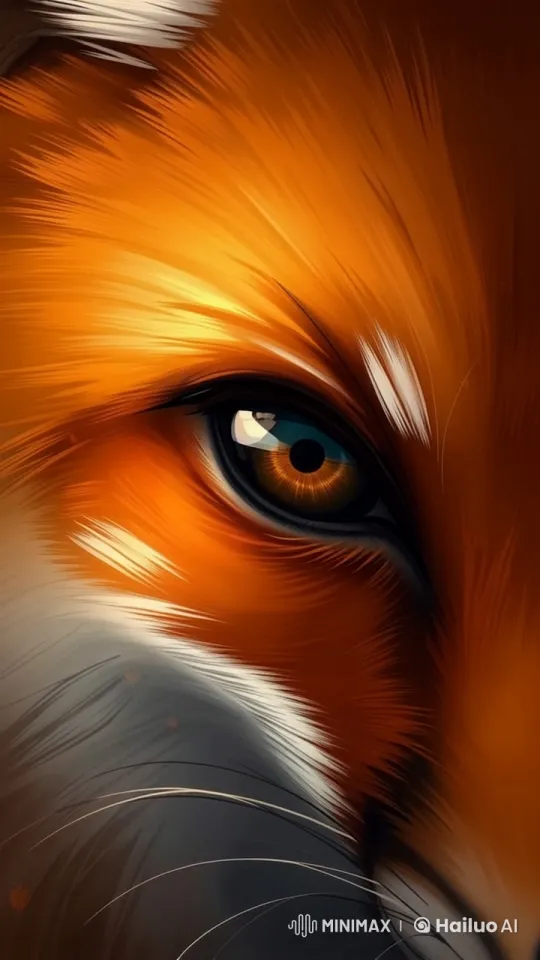 4K Live2D Animation: Detailed Fox Eye and Fur Movement – AI Generated Video | Hailuo AI