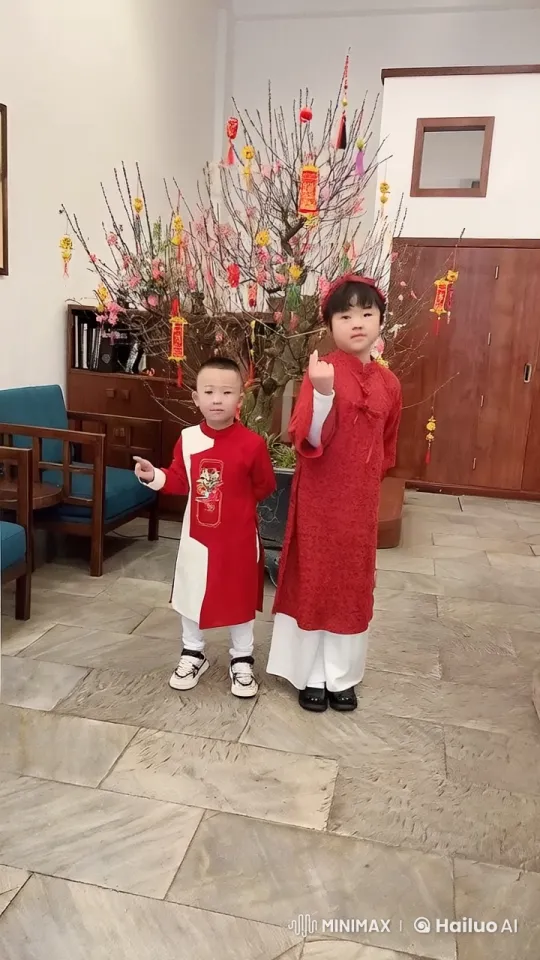 Children Perform Festive Kung Fu in Traditional Attire – AI Generated Video | Hailuo AI