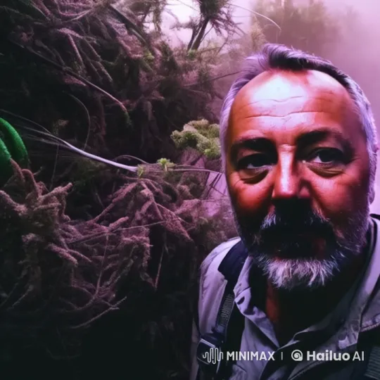 Adventurer Encounters Mysterious Luminous Sphere in Dense Jungle – AI Generated Video | Hailuo AI