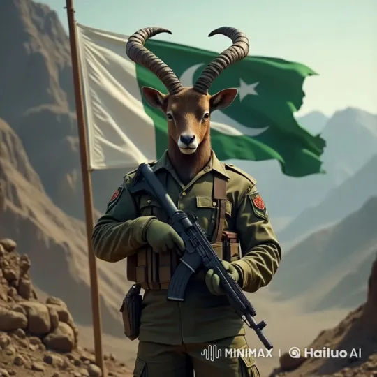 Epic Deer with Rifle in Dramatic Mountain Scene – AI Generated Video | Hailuo AI