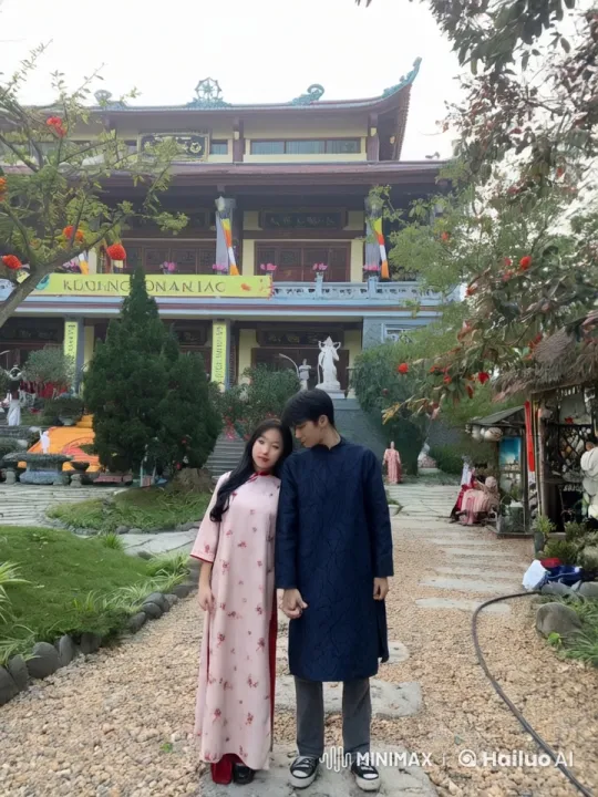 Traditional Attire Kung Fu Couple's Graceful Fight – AI Generated Video | Hailuo AI