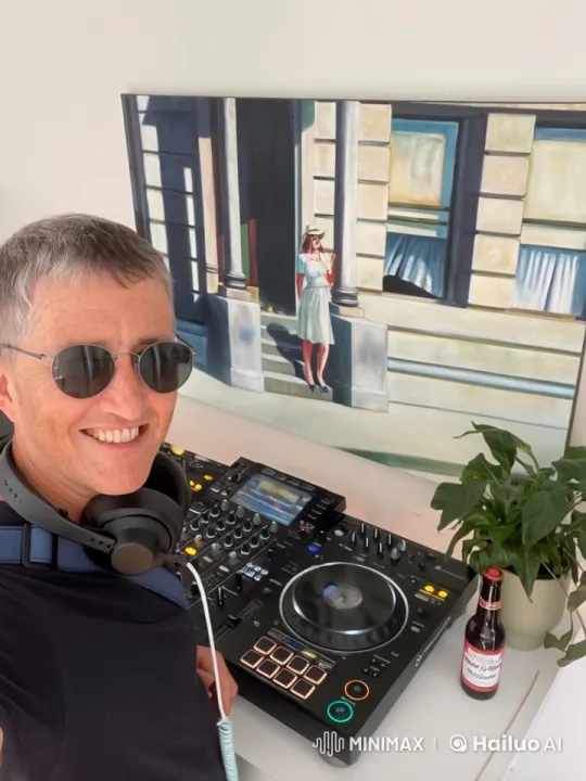Live2D DJ Engages Virtual Crowd with Energetic Performance – AI Generated Video | Hailuo AI