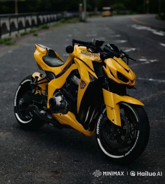 Futuristic Sportbike Ignites in Cyberpunk Cityscape – AI Generated Video | Hailuo AI