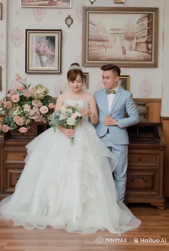 Wedding Couple Combines Martial Arts with Wedding Dance – AI Generated Video | Hailuo AI