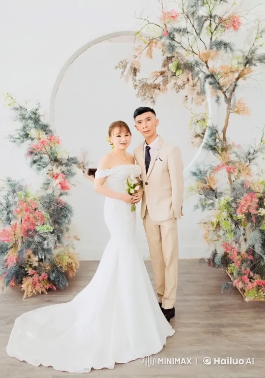 Wedding Day Kung Fu Performance in Elegant Setting – AI Generated Video | Hailuo AI
