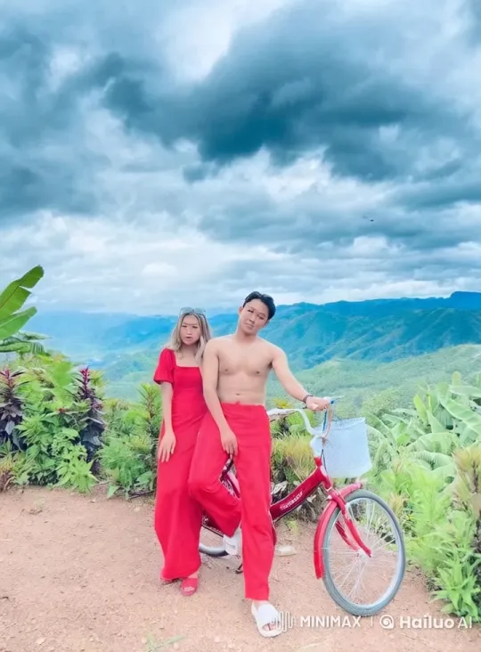 Couple Practicing Kung-Fu in Scenic Mountains – AI Generated Video | Hailuo AI